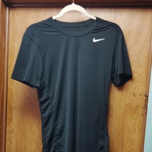 Nike Black Performance Tee with White Swoosh